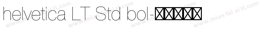 helvetica LT Std bol字体转换